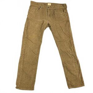 J.Crew Mens Size 34L30 Corduroy Slim Fit Pants Classic Tan